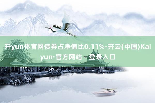 开yun体育网债券占净值比0.11%-开云(中国)Kaiyun·官方网站 - 登录入口