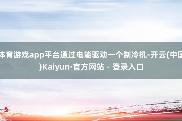 体育游戏app平台通过电能驱动一个制冷机-开云(中国)Kaiyun·官方网站 - 登录入口