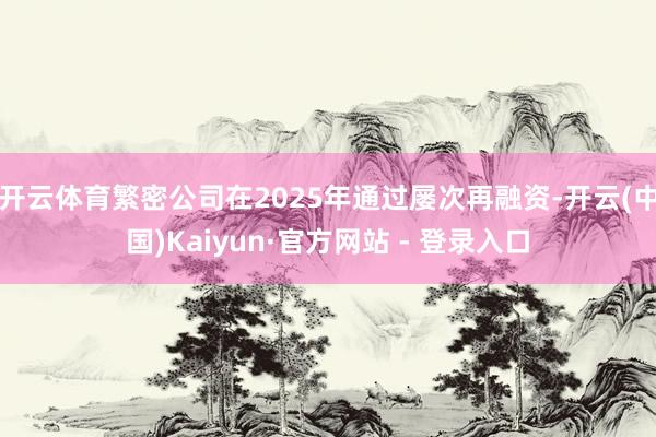 开云体育繁密公司在2025年通过屡次再融资-开云(中国)Kaiyun·官方网站 - 登录入口
